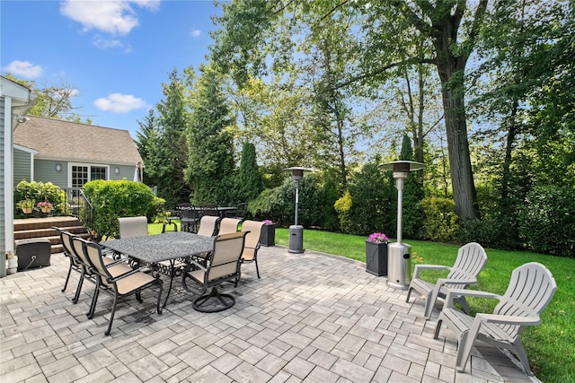 96 Highridge Rd, New Rochelle, NY 10804 - view of patio / terrace with outdoor dining space