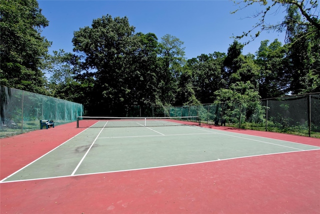 96 Highridge Rd, New Rochelle, NY 10804 - view of tennis court featuring community basketball court