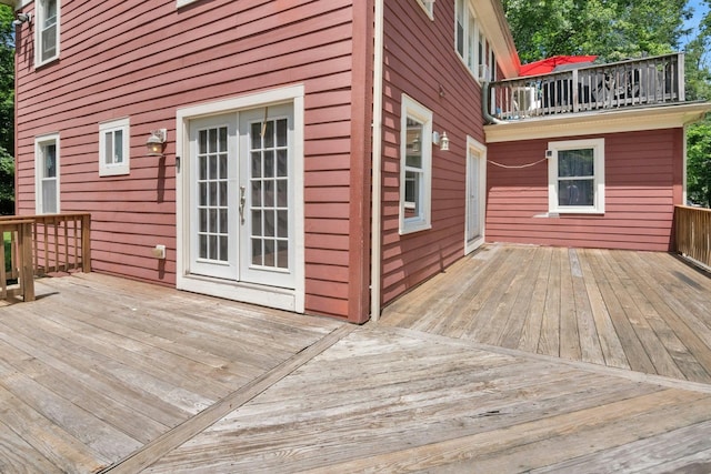 858 Pleasantville Rd, Briarcliff Manor, NY 10510 - wooden terrace with french doors