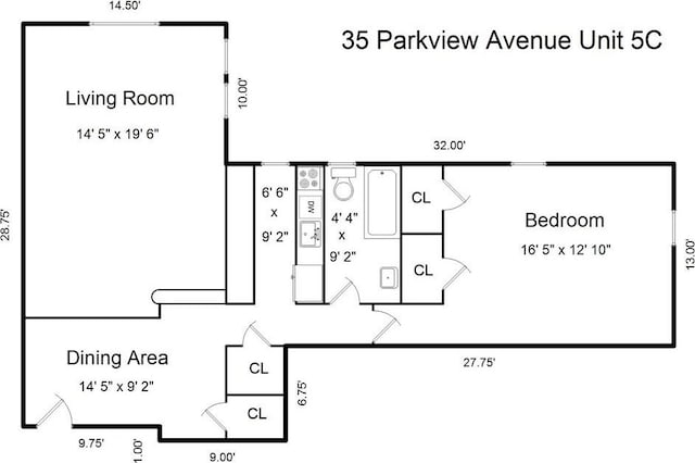 35 Parkview Ave Unit 5C, Bronxville, NY 10708 - view of home floor plan
