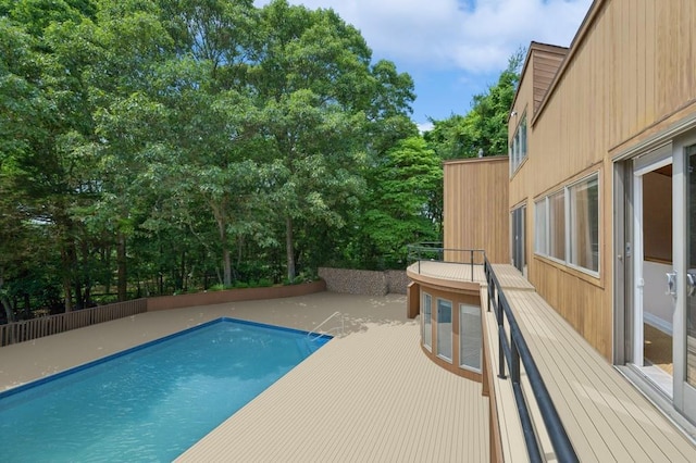61 Hidden Cove Ct, Southampton, NY 11968 - view of swimming pool with a deck