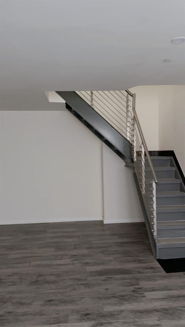 756 40th St Unit 1R, Brooklyn, NY 11232 - staircase with wood finished floors and baseboards