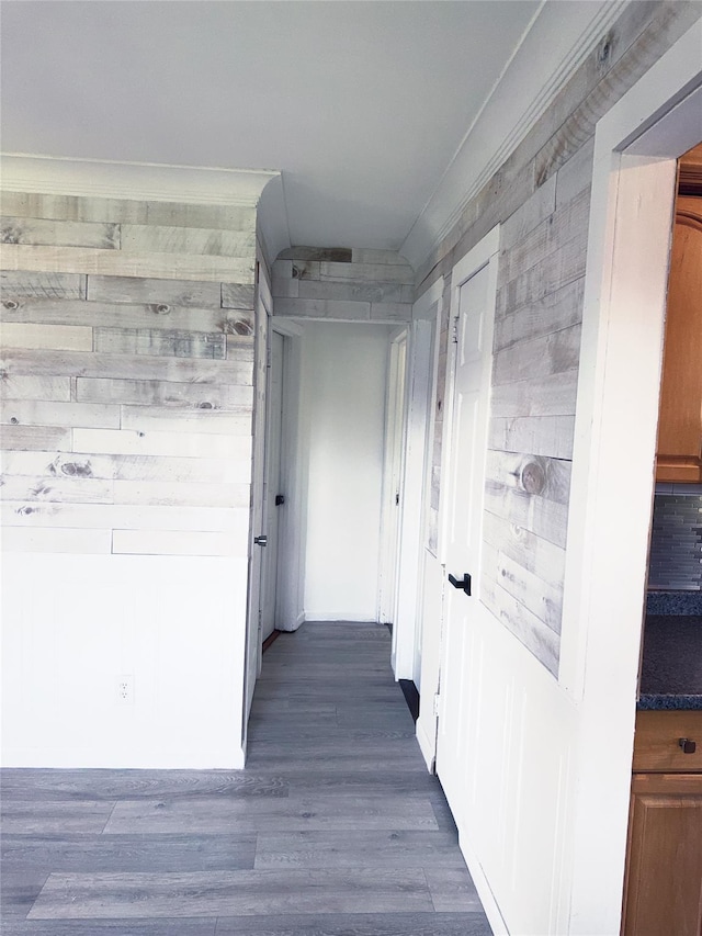 176 Floyd St, Brentwood, NY 11717 - hall with dark wood finished floors
