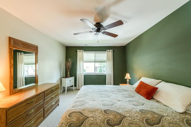 13 Knightsbridge Unit G, Poughkeepsie, NY 12603 - bedroom featuring light colored carpet and a ceiling fan