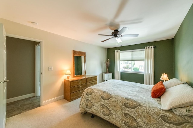 13 Knightsbridge Unit G, Poughkeepsie, NY 12603 - bedroom featuring ceiling fan and light carpet