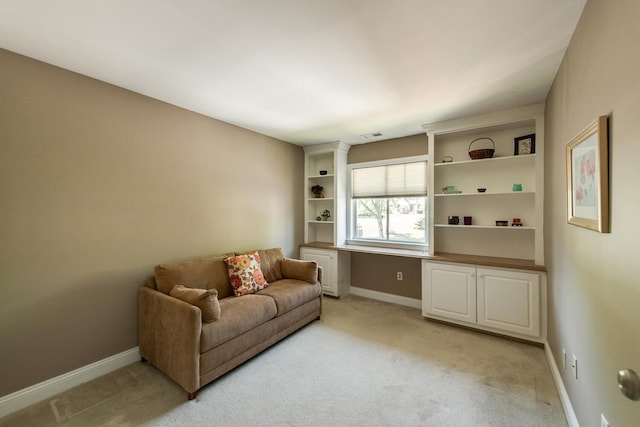 13 Knightsbridge Unit G, Poughkeepsie, NY 12603 - living area featuring light carpet and baseboards