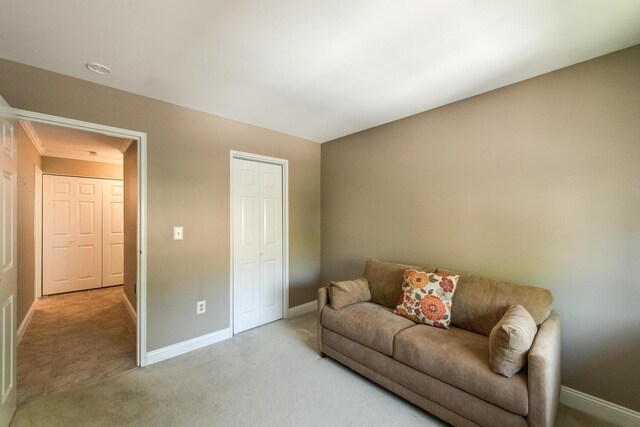 13 Knightsbridge Unit G, Poughkeepsie, NY 12603 - living room with baseboards and light carpet
