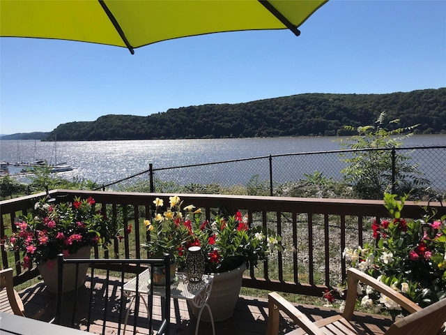 44 Hurlihe Unit 44, Poughkeepsie, NY 12601 - balcony featuring a water view and a forest view