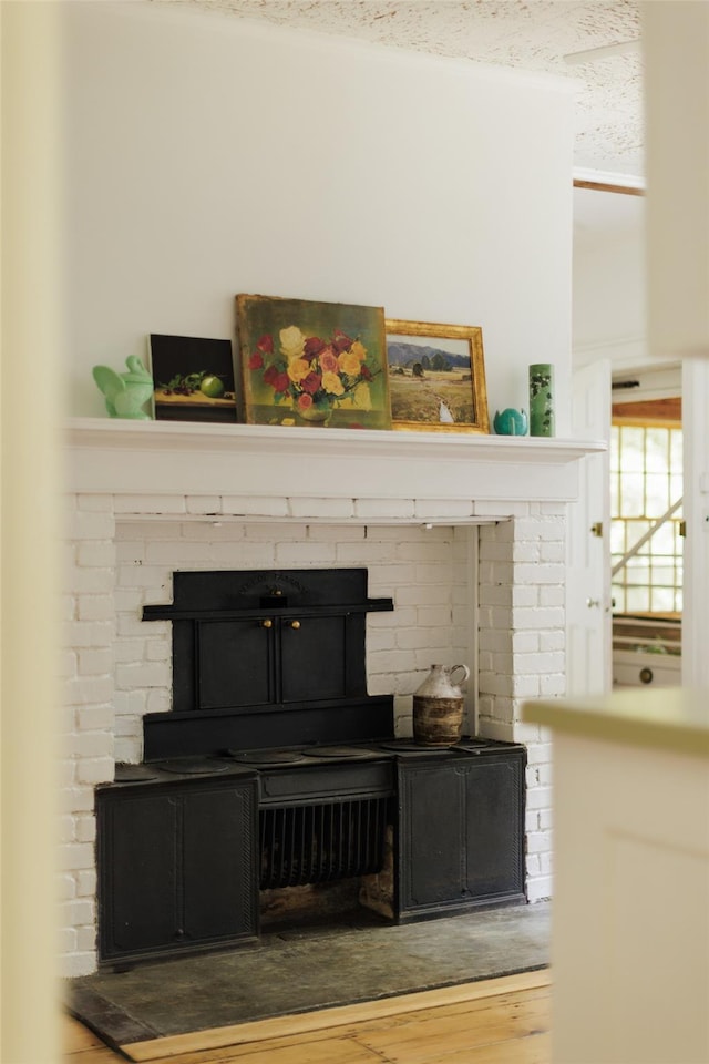 33 Scott Rd, Hudson, NY 12534 - detailed view of wood finished floors and a fireplace
