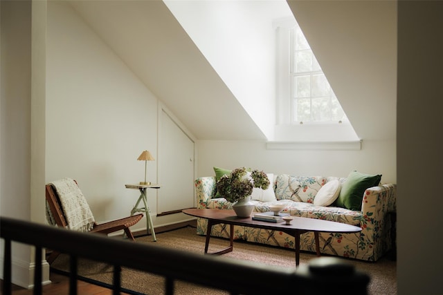 33 Scott Rd, Hudson, NY 12534 - living area featuring vaulted ceiling