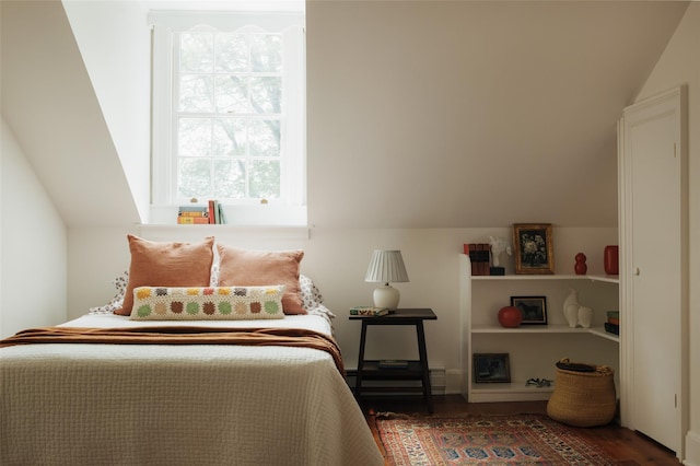 33 Scott Rd, Hudson, NY 12534 - bedroom featuring lofted ceiling, wood finished floors, and baseboard heating