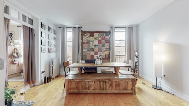 450 W 152nd St Unit 52, New York Manhattan, NY 10031 - office featuring radiator, light wood-style flooring, and healthy amount of natural light