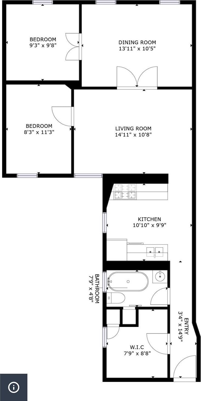 450 W 152nd St Unit 52, New York Manhattan, NY 10031 - view of room layout