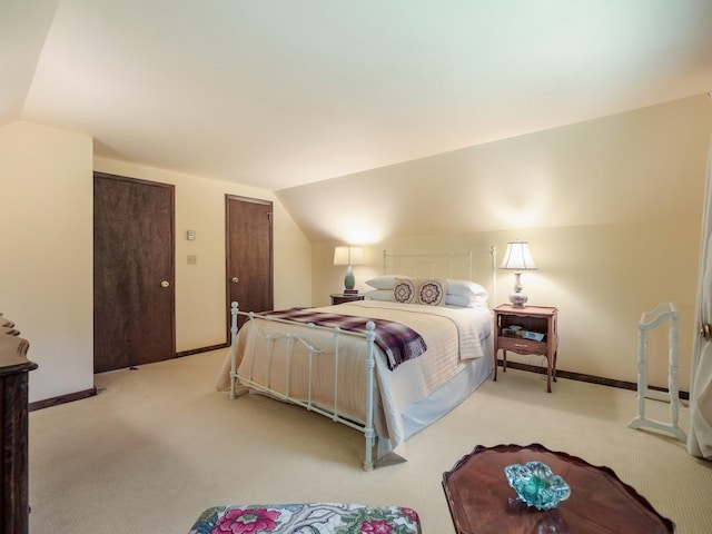 75 Hartung Rd, Eldred, NY 12743 - carpeted bedroom featuring lofted ceiling and baseboards
