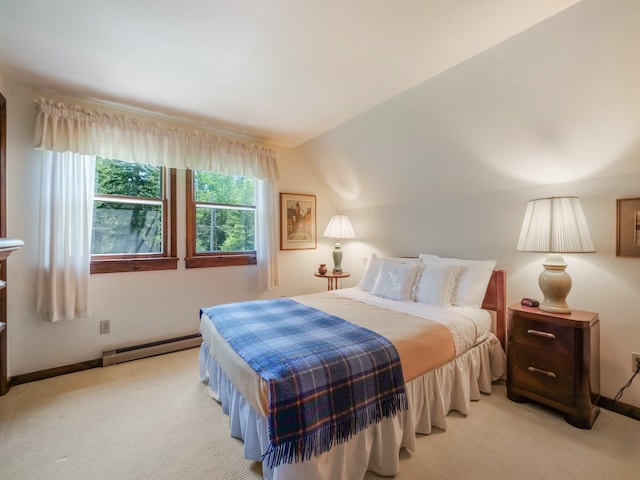 75 Hartung Rd, Eldred, NY 12743 - bedroom with a baseboard heating unit and light colored carpet