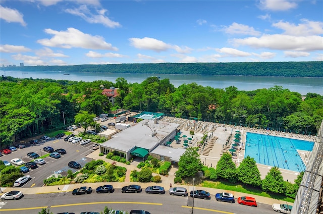 5700 Arlington Ave Unit 12T, Bronx, NY 10471 - aerial view of a large body of water and a heavily wooded area