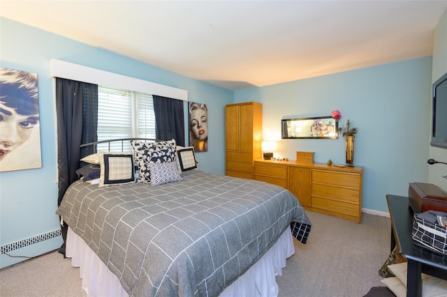 9 Martin Rd, Yonkers, NY 10701 - bedroom with light colored carpet and a baseboard heating unit
