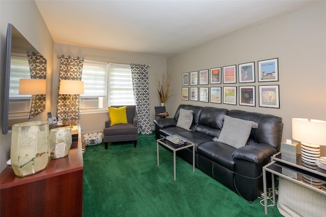 9 Martin Rd, Yonkers, NY 10701 - living area featuring cooling unit and carpet flooring