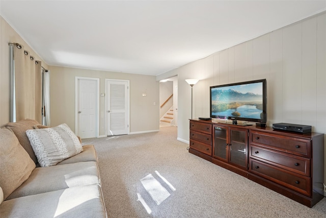 27A Claremont Ln, Suffern, NY 10901 - living room with carpet and stairs