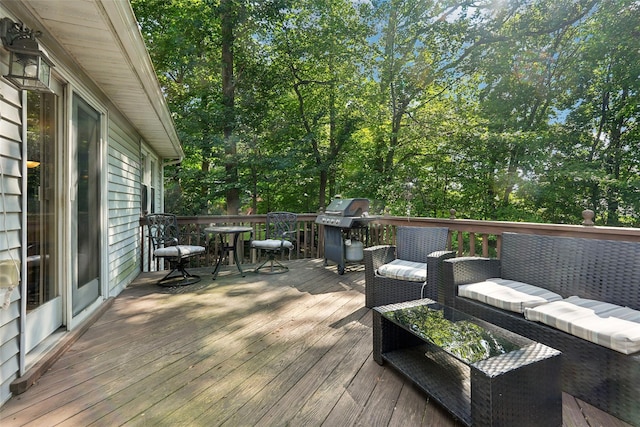 27A Claremont Ln, Suffern, NY 10901 - deck with a grill and an outdoor hangout area