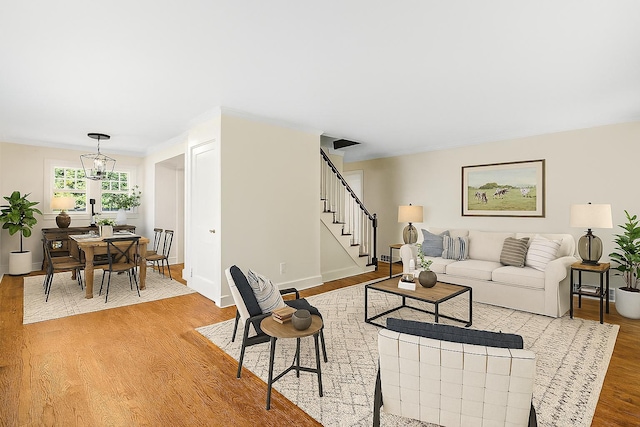 16 Overlook Way, Purdys, NY 10578 - living room with stairway and light wood-style floors