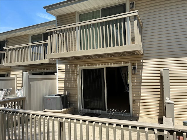 2355 Pershing Blvd Unit 707, Baldwin, NY 11510 - view of side of property with a balcony and a central air condition unit