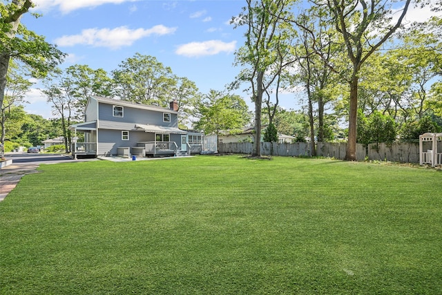70 Robinson Ave, Brookhaven, NY 11763 - view of yard with a deck