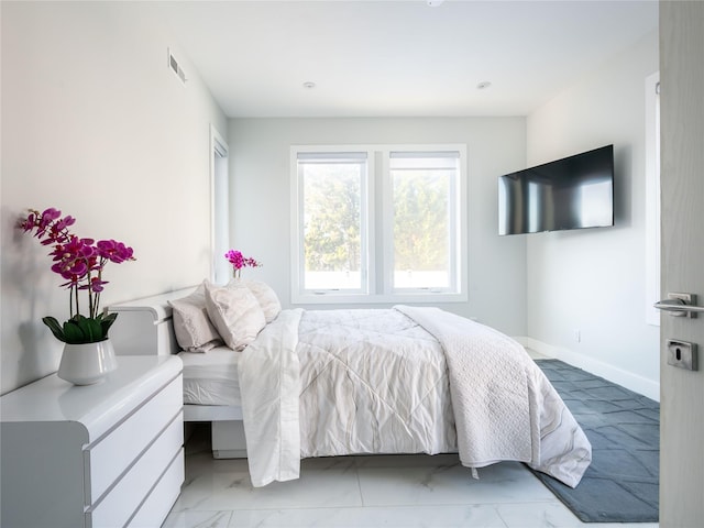 85 Erie Ave, Atlantic Beach, NY 11509 - bedroom with light marble finish floors