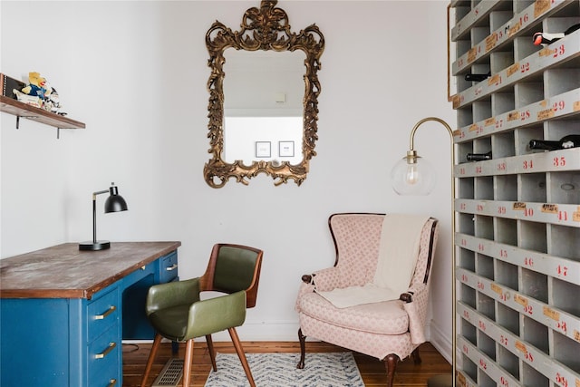24 8th St, Hudson, NY 12534 - office with wood finished floors and baseboards