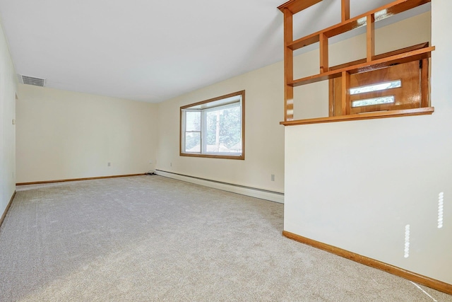 12 Malone Ave, Garnerville, NY 10923 - spare room featuring baseboard heating and light carpet