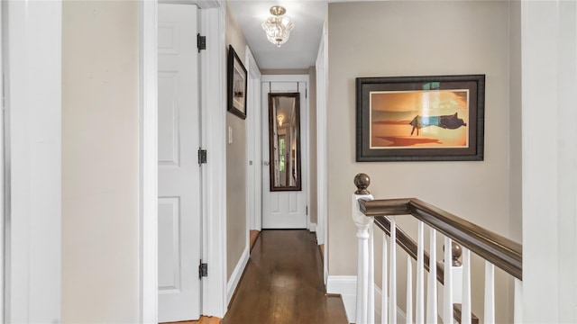 16 Clement St, Glen Cove, NY 11542 - hall featuring wood finished floors and an upstairs landing