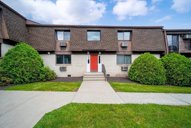 1109 Cherry Hill Dr Unit 1109, Poughkeepsie, NY 12603 - view of front of home with brick siding, mansard roof, and roof with shingles