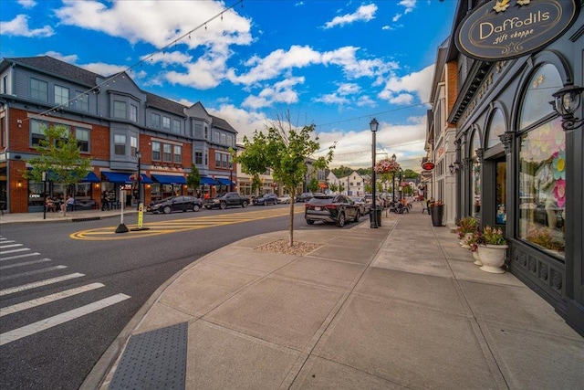 1109 Cherry Hill Dr Unit 1109, Poughkeepsie, NY 12603 - view of asphalt road featuring sidewalks, street lights, curbs, and a residential view