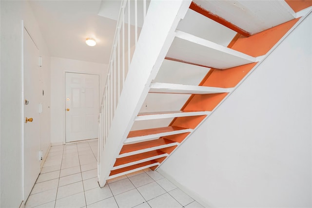 21 Carol Pl, Staten Island, NY 10303 - stairway with tile patterned floors
