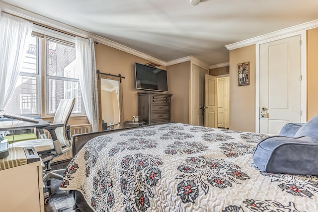 101 Highland Ave Unit 6R, Yonkers, NY 10705 - bedroom with ornamental molding