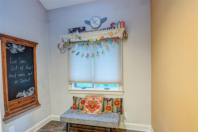 60 Jeremy Cir, Nesconset, NY 11767 - living area featuring baseboards and dark wood finished floors