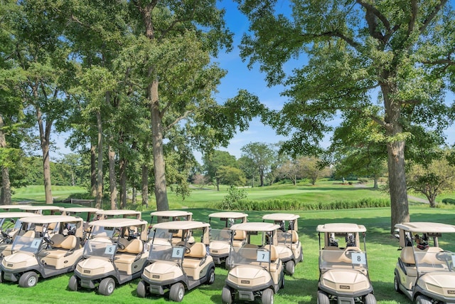 27110 Grand Central Pkwy Unit 5A, Floral Park, NY 11005 - view of green lawn with view of wooded area and golf course view
