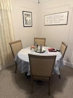 8602 89th St, Woodhaven, NY 11421 - dining space with carpet flooring