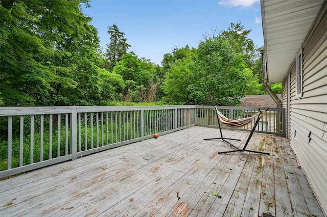8 First St, Godeffroy, NY 12729 - view of wooden terrace