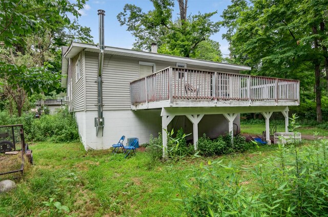 8 First St, Godeffroy, NY 12729 - back of house with a deck
