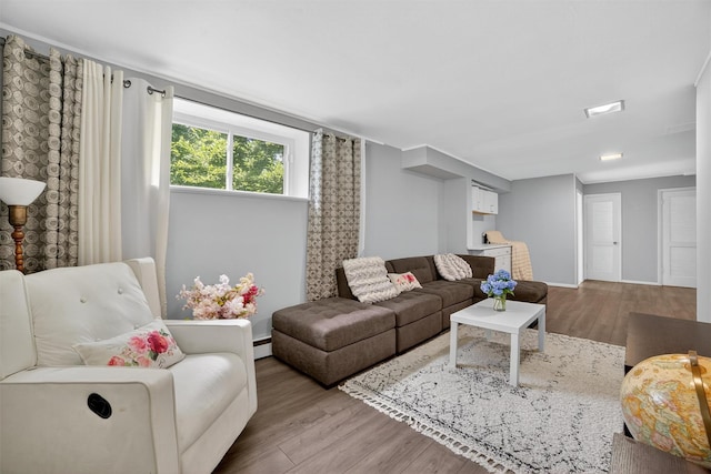 46 Alta Pl, Yonkers, NY 10710 - living room with wood finished floors and baseboards