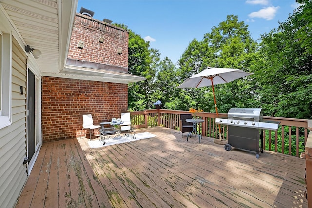 46 Alta Pl, Yonkers, NY 10710 - wooden terrace with a grill