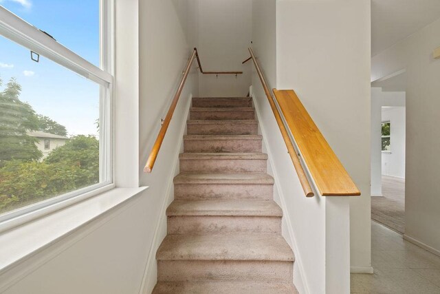 180 Depew Ave, Nyack, NY 10960 - stairs with healthy amount of natural light