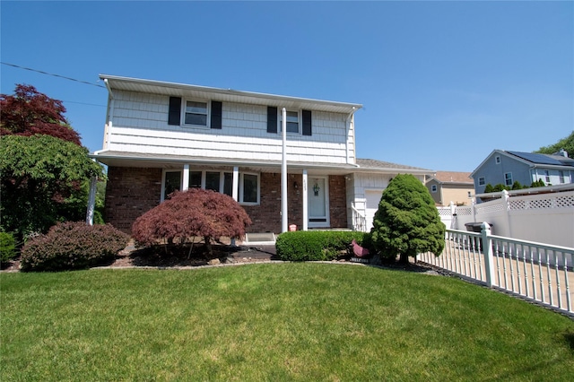 2083 Elm Pl, Merrick, NY 11566 - traditional home featuring brick siding and covered porch