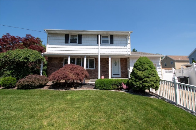 2083 Elm Pl, Merrick, NY 11566 - traditional home with brick siding and covered porch