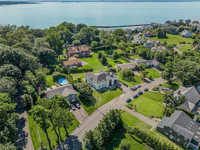 3 Fairview Ln, Glen Cove, NY 11542 - aerial view of residential area featuring a nearby body of water