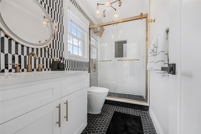 3 Fairview Ln, Glen Cove, NY 11542 - full bathroom with a stall shower and vanity
