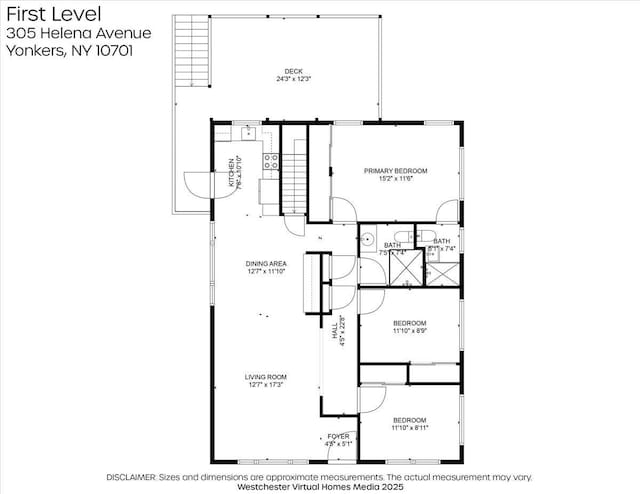 303 Helena Ave, Yonkers, NY 10710 - view of floor plan / room layout