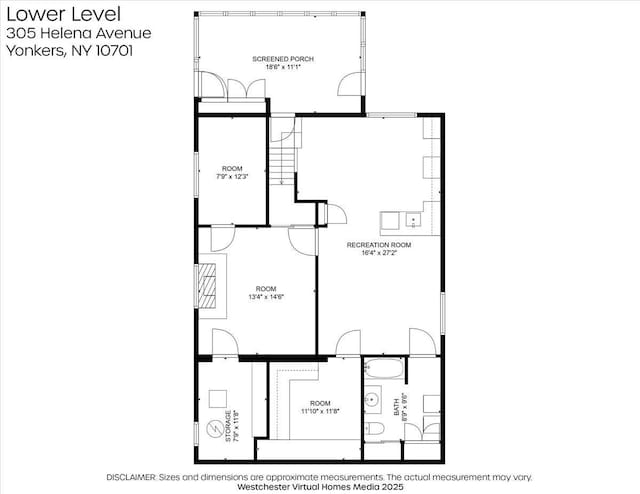303 Helena Ave, Yonkers, NY 10710 - view of property floor plan