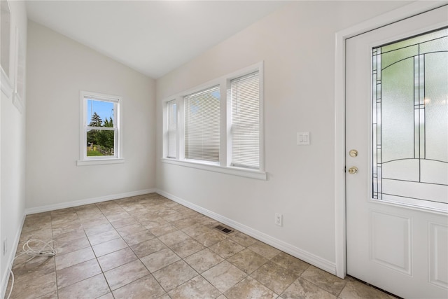 401 Ocean Ave, Malverne, NY 11565 - foyer entrance featuring lofted ceiling and baseboards